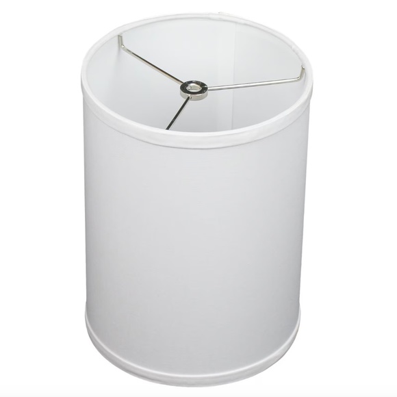 NEW - White Linen Lampshades - Picture 2 of 4